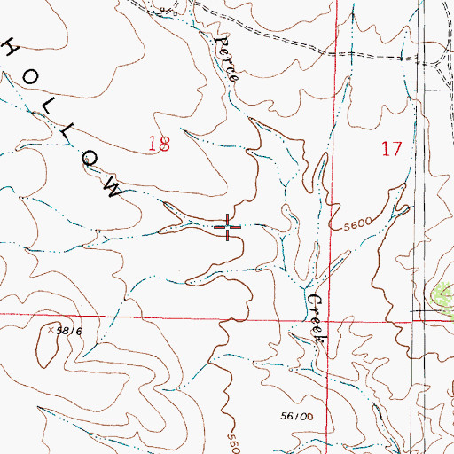 Topographic Map of Nez Perce Hollow, MT