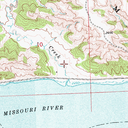 Topographic Map of Nichols Coulee, MT
