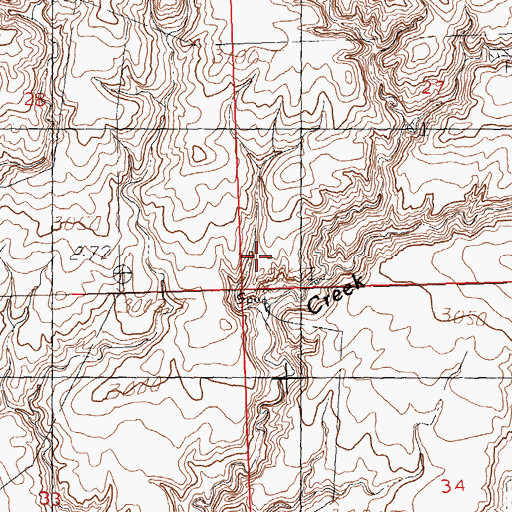 Topographic Map of Nickols Ranch, MT