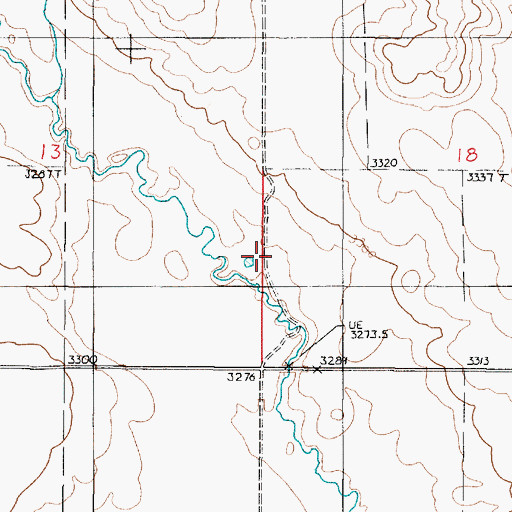 Topographic Map of Ninemile Coulee, MT