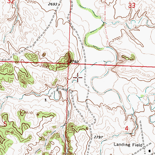 Topographic Map of Nordahl Coulee, MT