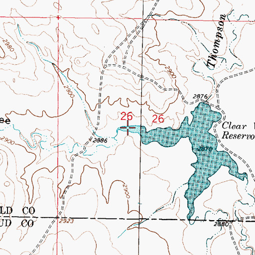 Topographic Map of Nordang Coulee, MT