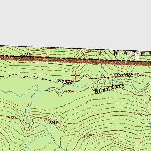 Topographic Map of North Boundary Trail, MT