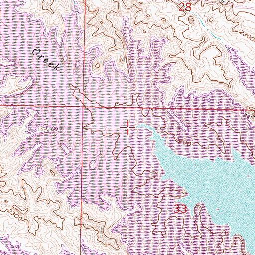 Topographic Map of North Fork Duck Creek, MT