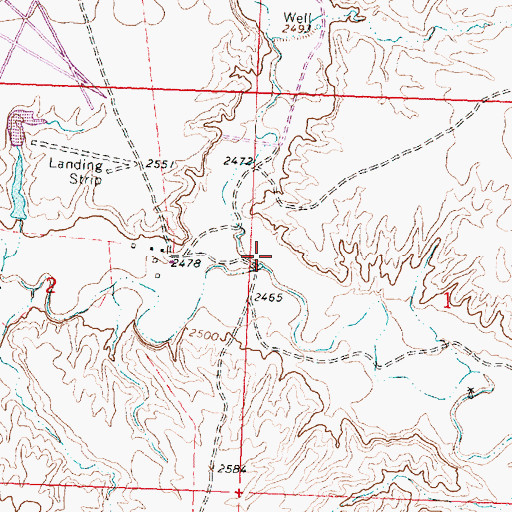 Topographic Map of North Fork Fourchette Creek, MT