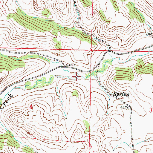 Topographic Map of North Fork Indian Creek, MT