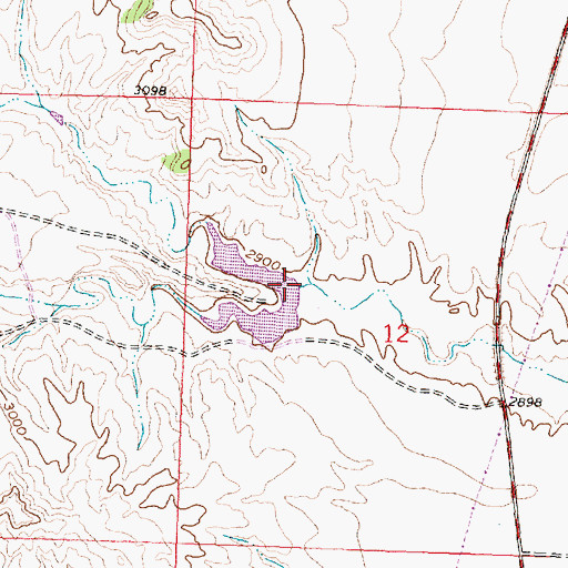 Topographic Map of North Fork Mission Creek, MT