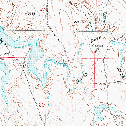 Topographic Map of North Fork Rock Creek, MT