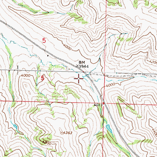 Topographic Map of North Fork Sioux Pass Creek, MT