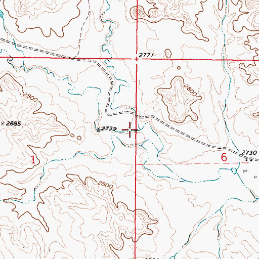 Topographic Map of North Fork Sixmile Creek, MT