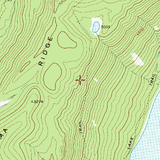 Topographic Map of Numa Ridge Lookout Trail, MT