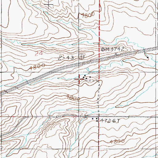 Topographic Map of O Shanholtzer Ranch, MT