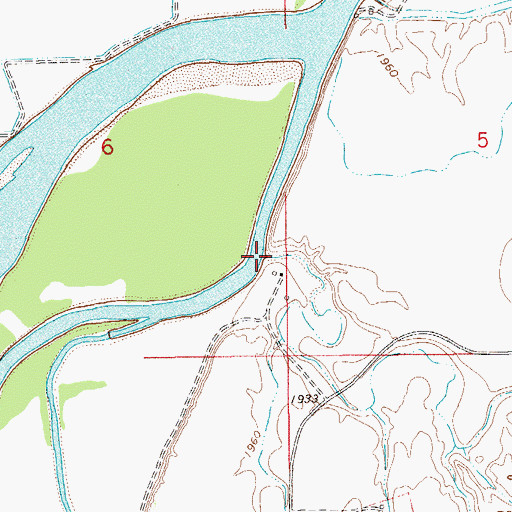 Topographic Map of O'Brien Creek, MT