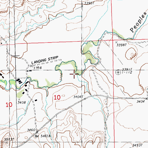 Topographic Map of O'Bryan Creek, MT