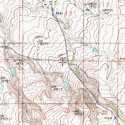 Topographic Map of O'Loughlin School (historical), MT