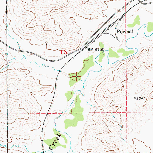 Topographic Map of Ole Coulee, MT