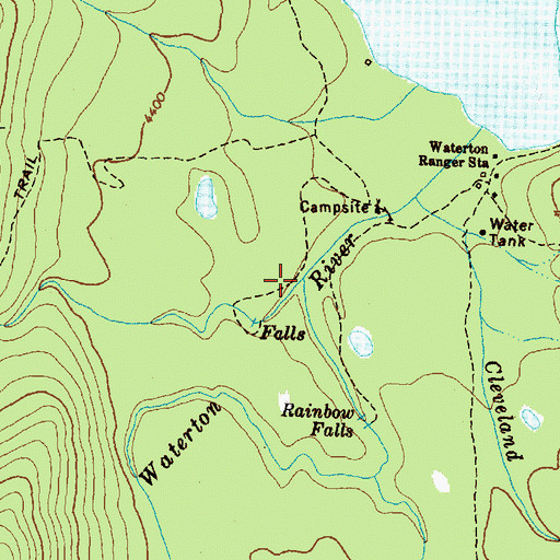 Topographic Map of Olson Creek, MT