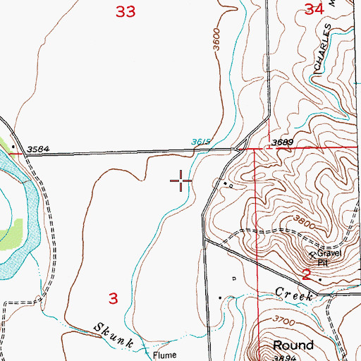 Topographic Map of Orchard Canal, MT