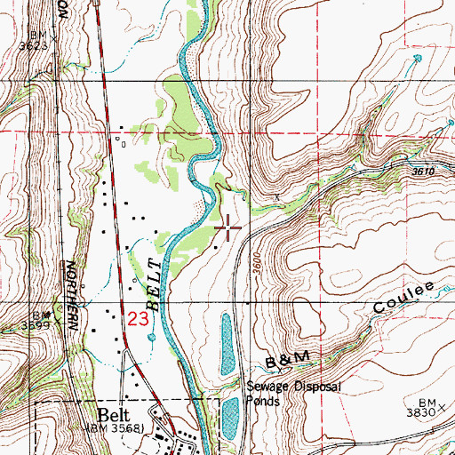 Topographic Map of Orr Coulee, MT
