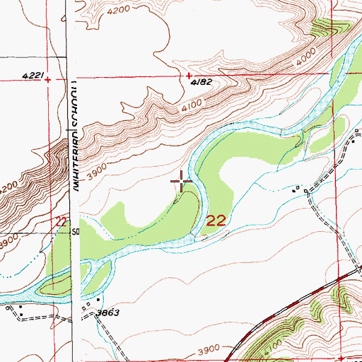 Topographic Map of Orson Coulee, MT