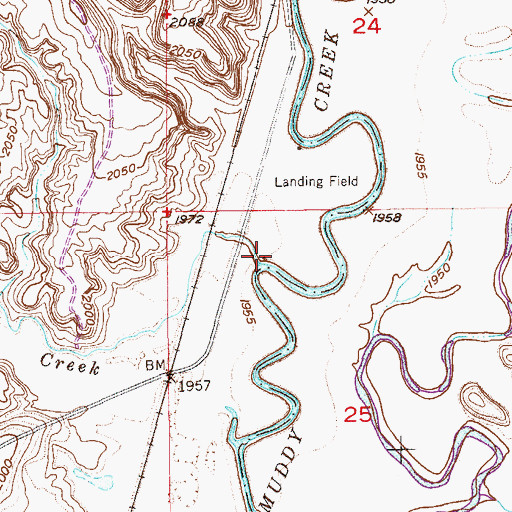 Topographic Map of Otter Creek, MT