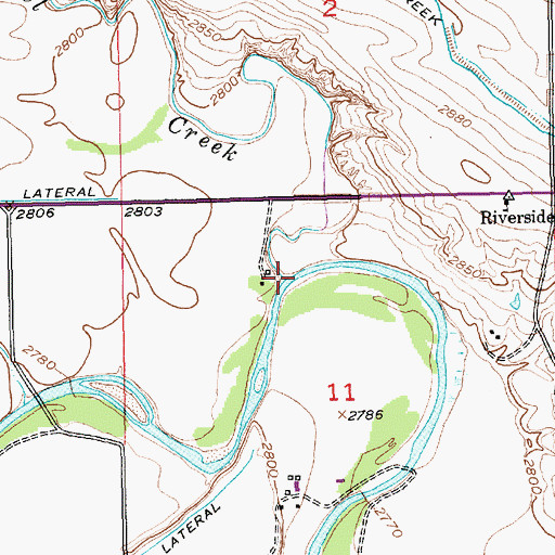 Topographic Map of Owl Creek, SD