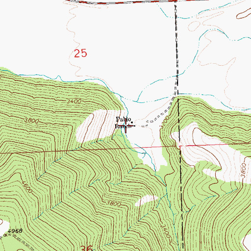 Topographic Map of Pablo Ranch, MT