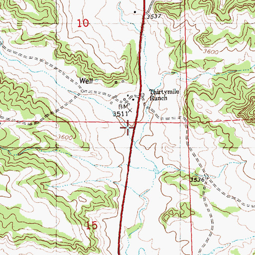 Topographic Map of Park Coulee, MT