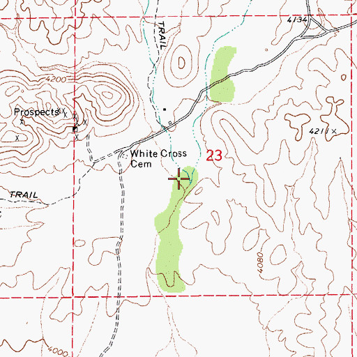 Topographic Map of Martinez Wash, AZ