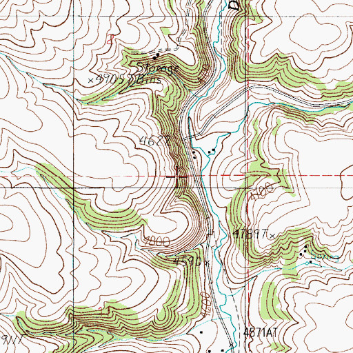Topographic Map of Pass Creek, MT