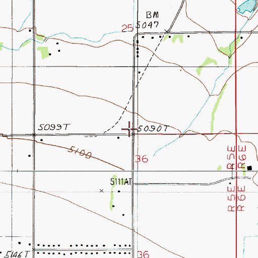 Topographic Map of Patterson, MT