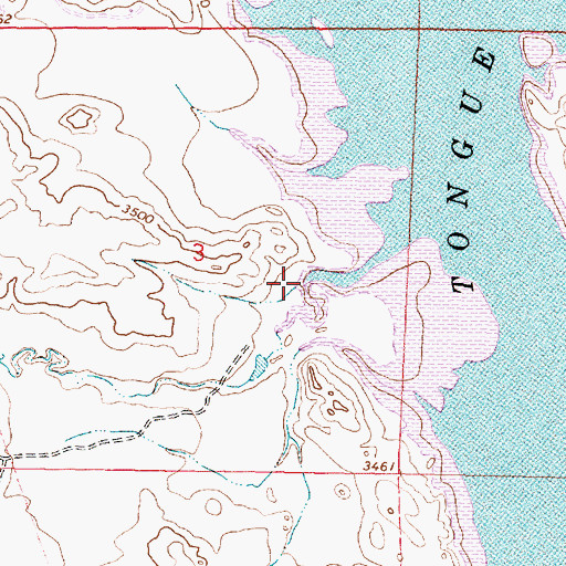 Topographic Map of Pearson Creek, MT