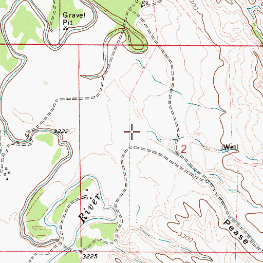 Topographic Map of Pease Draw, MT