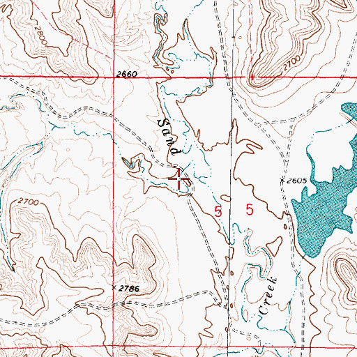 Topographic Map of Pennick Coulee, MT