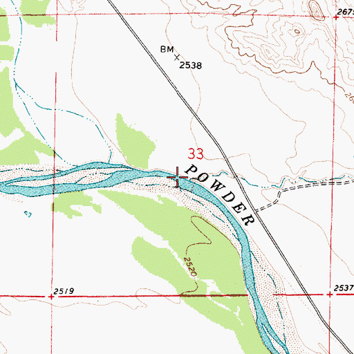 Topographic Map of Pennock Creek, MT