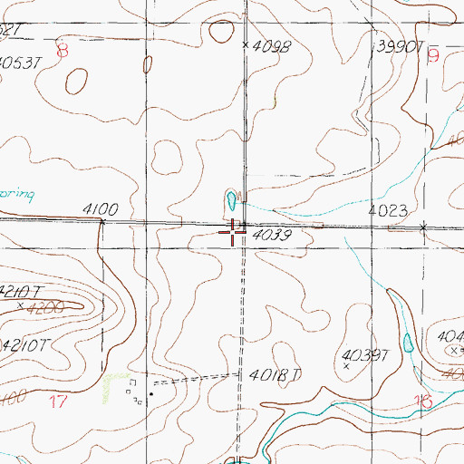 Topographic Map of Perrins School (historical), MT