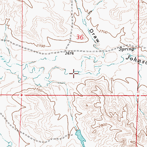 Topographic Map of Peterson Draw, MT