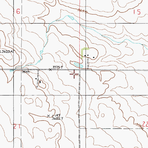 Topographic Map of Peterson School (historical), MT