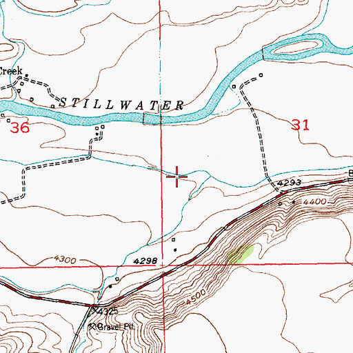 Topographic Map of Phelps Ditch, MT