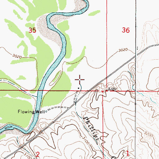 Topographic Map of Phillipi Creek, MT