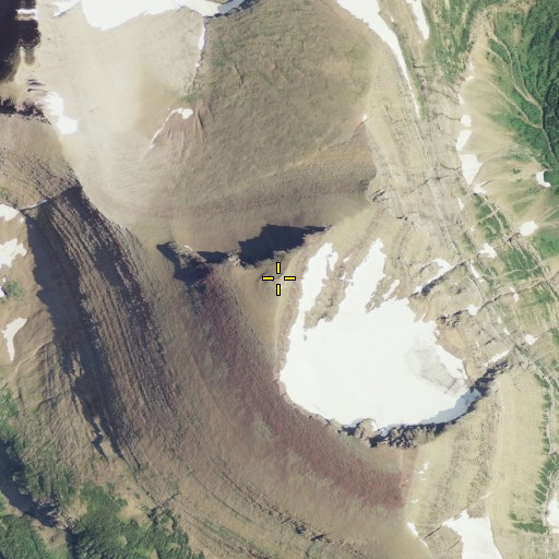 Aerial/Satellite Image of Piegan Mountain, MT