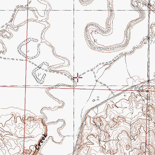 Topographic Map of Pierson's Ranch, MT