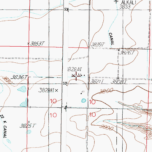 Topographic Map of Pioneer Farm, MT