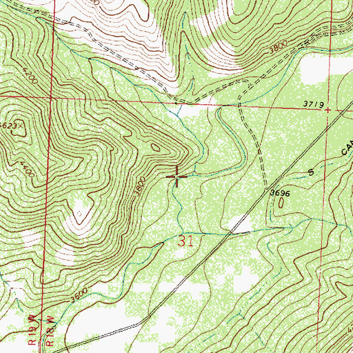 Topographic Map of Pistol Creek, MT