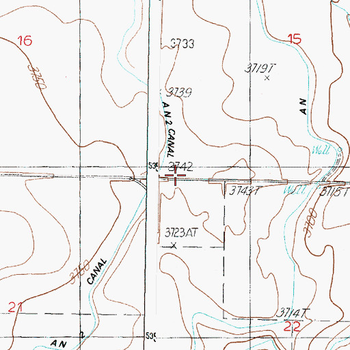 Topographic Map of Plainview School (historical), MT