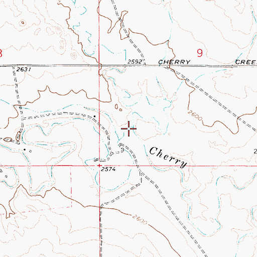 Topographic Map of Plenty Creek, MT