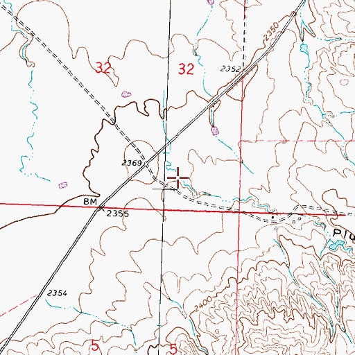 Topographic Map of Plummer Coulee, MT