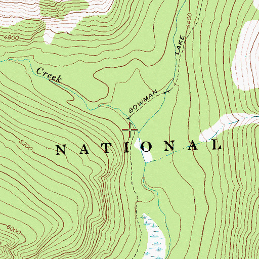 Topographic Map of Pocket Creek, MT