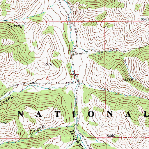Topographic Map of Pohlod Creek, MT