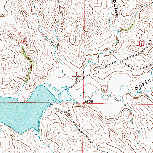 Topographic Map of Polecat Coulee, MT